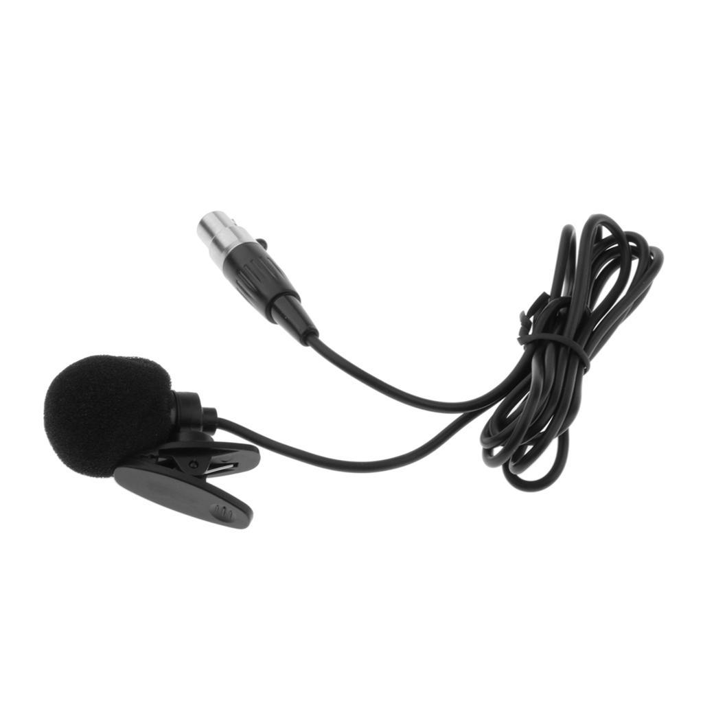 3Pin Lavalier Microphone Condenser Lapel Tie Clip for Wireless Transmitter