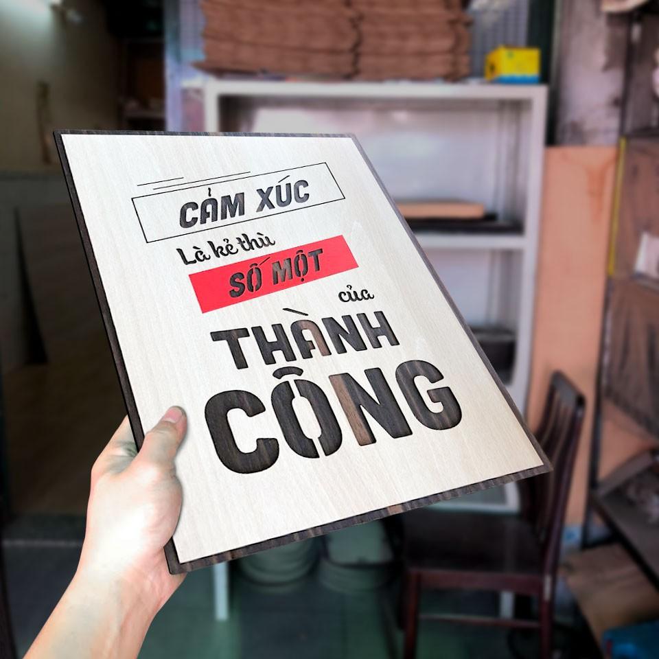 Tranh động lực TBIG079 - Cảm xúc là kẻ thù số một của thành công