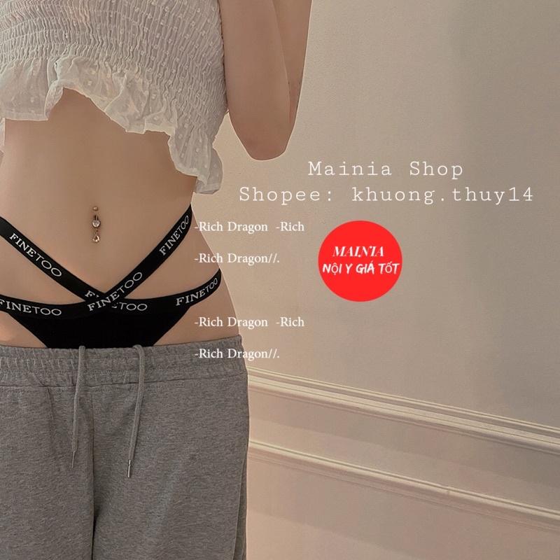Quần Lót Lọt Khe Cotton Cạp Thun Chéo Chữ X Sexy Quyến Rũ Mainia Shop