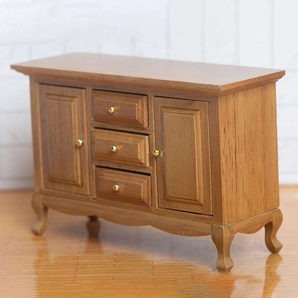 1:12 Dollhouse Modern Handmade Cabinet Furniture Decoration