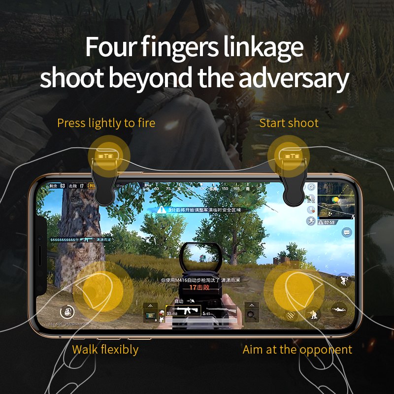 Bộ gamepad tản nhiệt hỗ trợ chơi game PUBG Baseus Fan - Hàng chính hãng