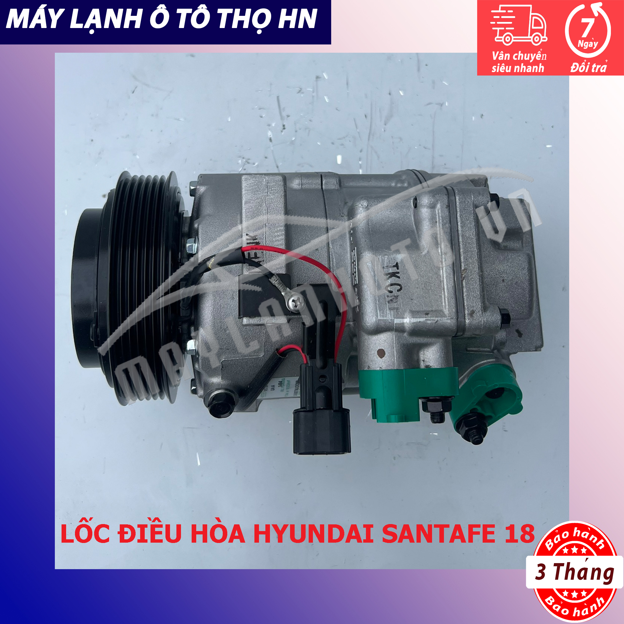 Lốc điều hòa (block,máy nén) Hyundai Santafe 2018 2019 2020 hàng xịn Hàn Quốc 18 19 20 97701-S1250/S1000