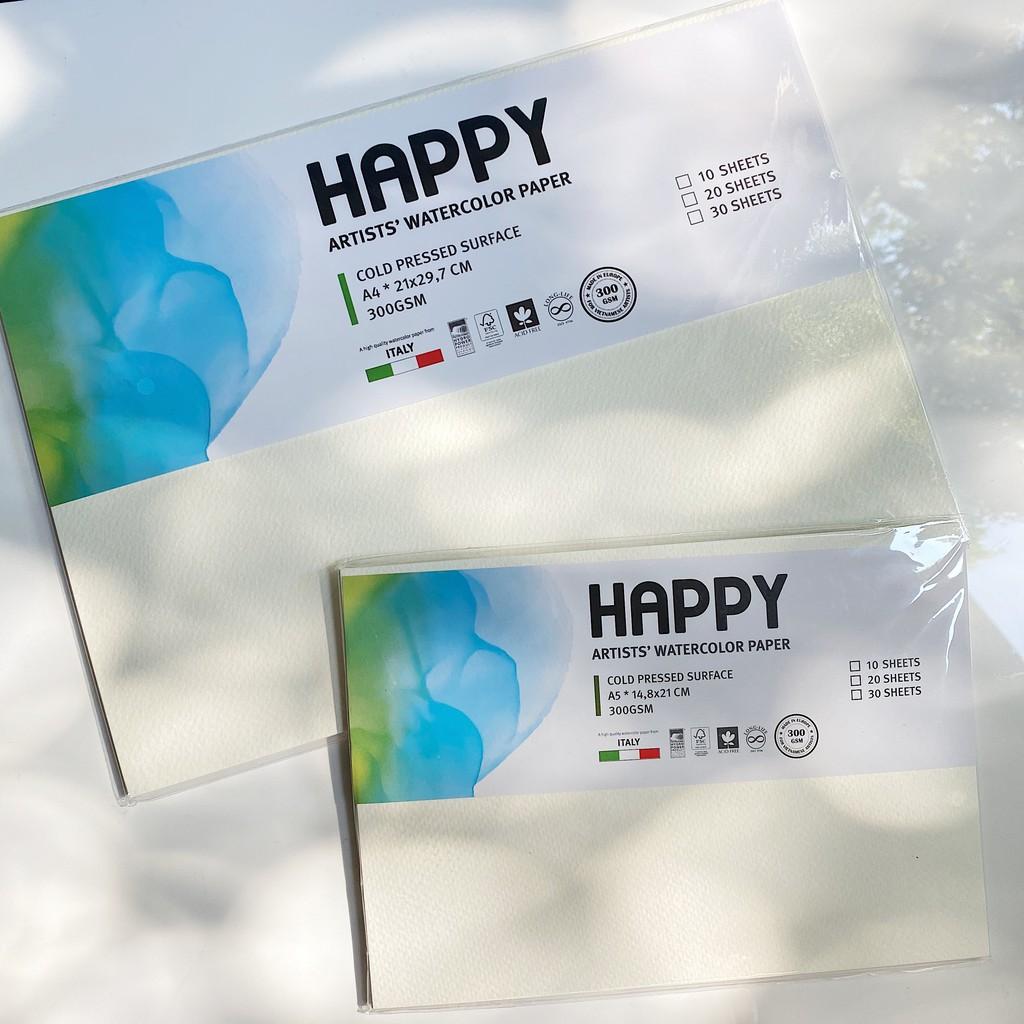 Giấy vẽ Happy 300 gsm (Cold press