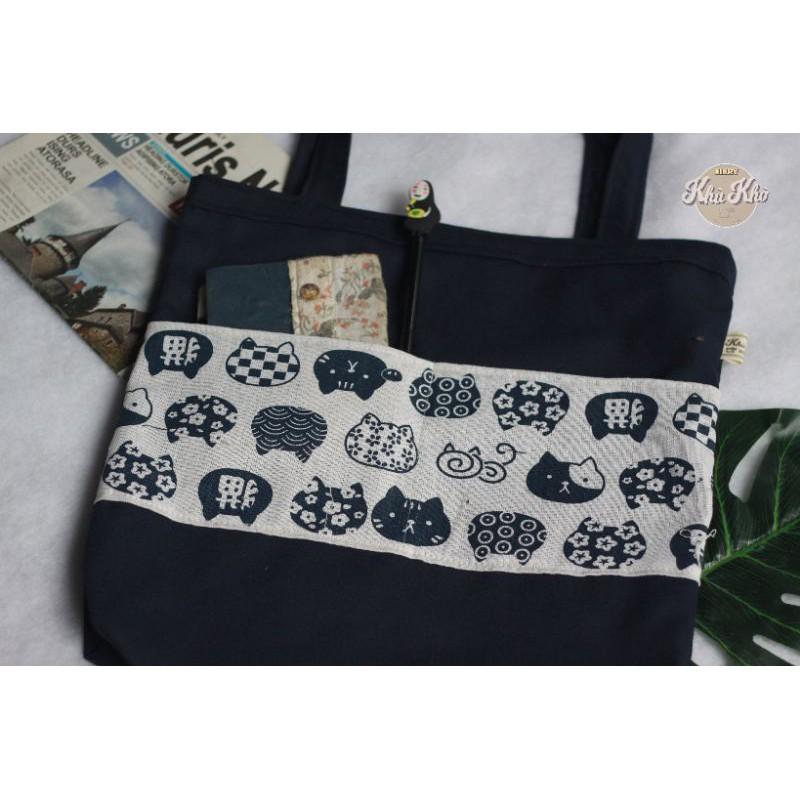 TÚI TOTE HANDMADE 100% VẢI CANVAS - ảnh chi tiết phía sau