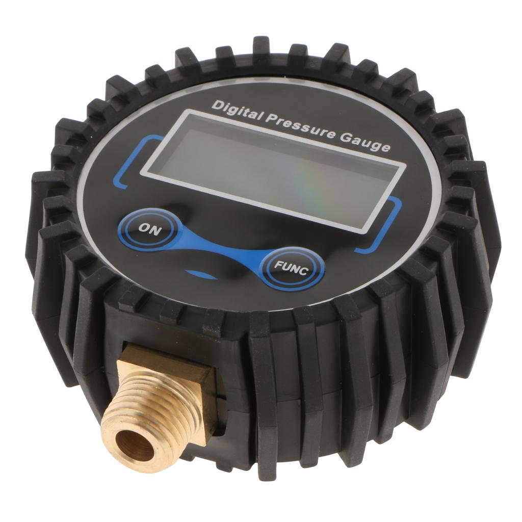 2x Digital Tire Pressure Meter with LED Backlight 200 PSI for Vehicles