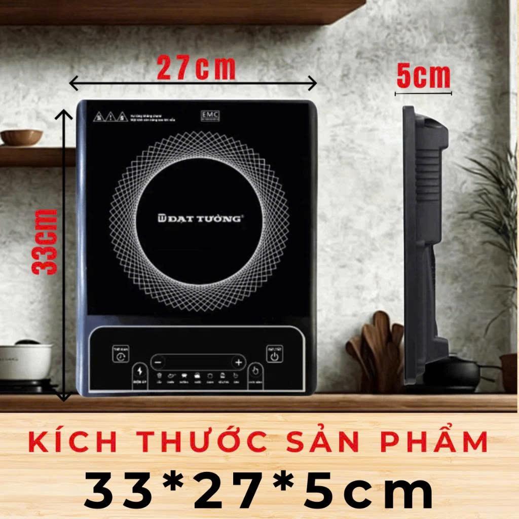 Bếp từ Đạt Tường chính hãng công suất 2000W, bếp điện từ 8 chế độ nấu đa năng, tặng kèm nồi lẩu 28cm
