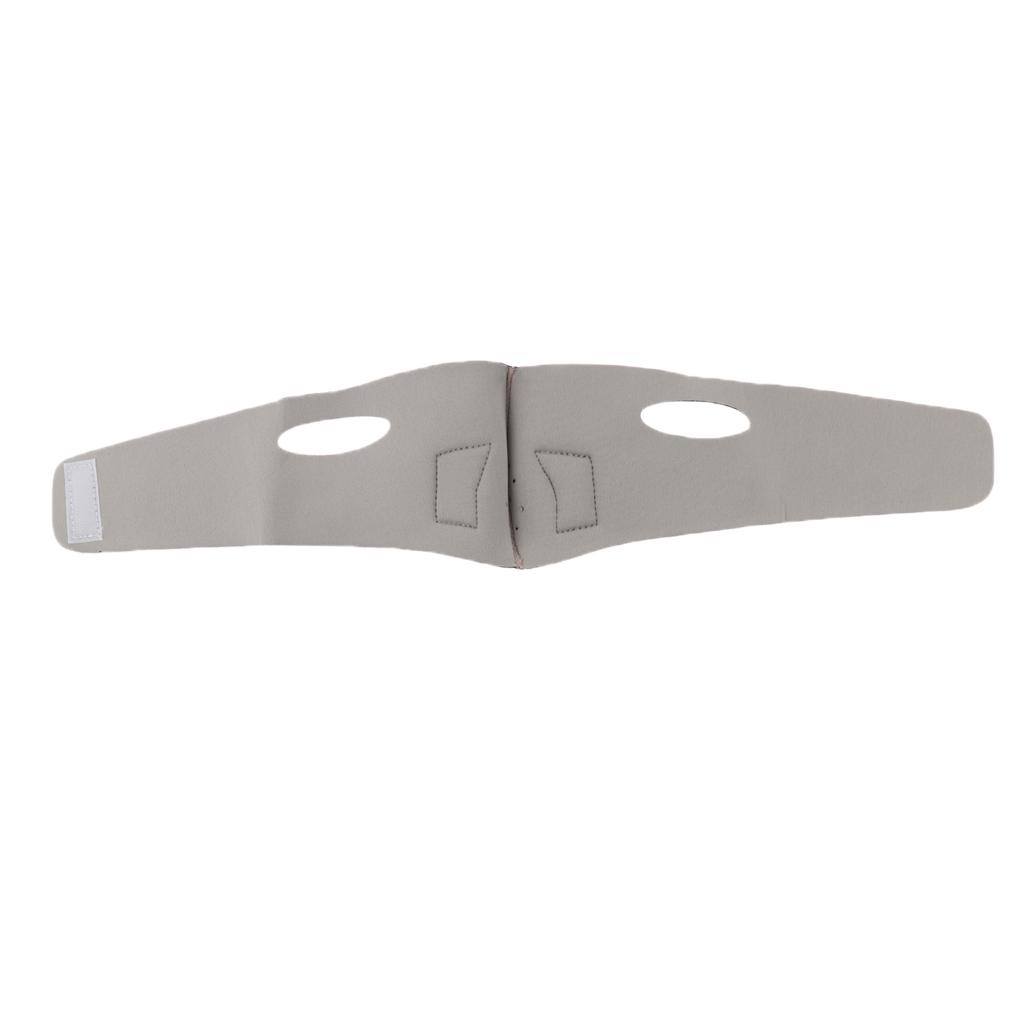 Double Chin Cheek Shaper Strap Belt V Line Face Neck Lifting Band Firming Tool - Pink/Orange