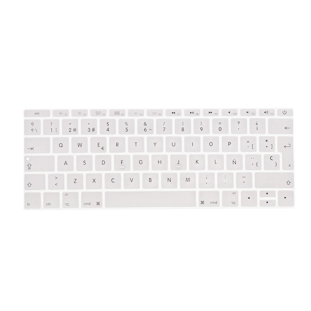 Spanish Phonetic Keyboard Protective Film for 12 inch white