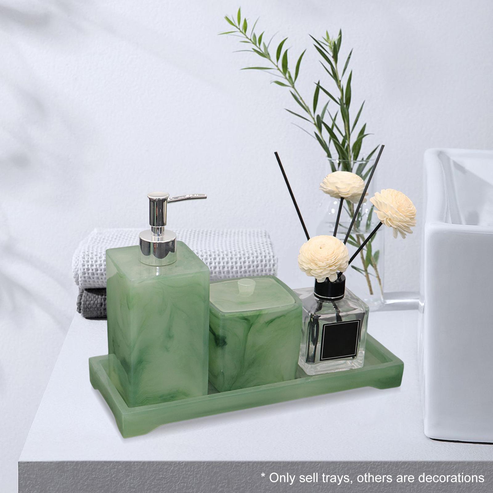 Vanity Tray Toilet Tank Storage Tray Vanity Countertop Organizer for Candles