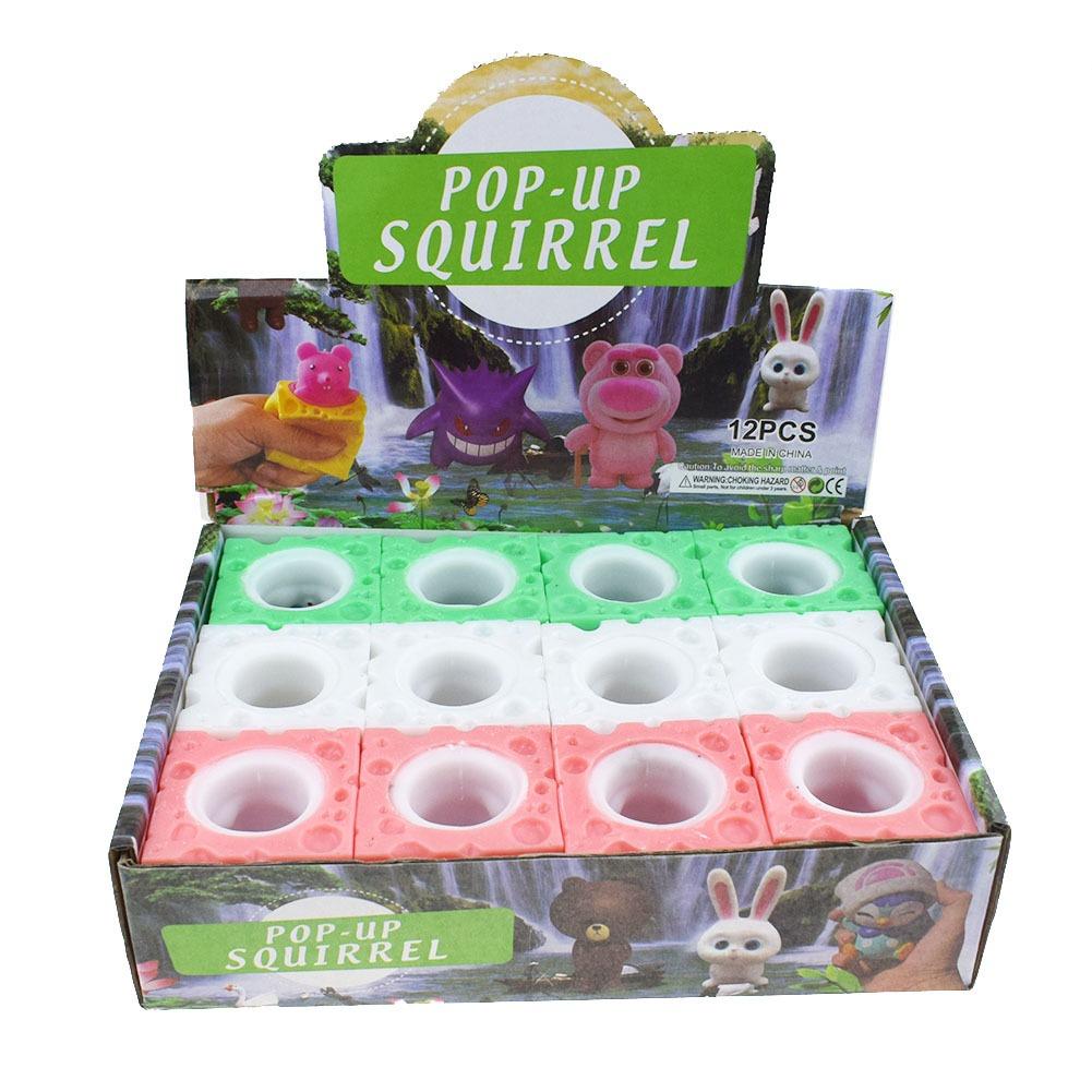 THỎ TRỐN TRONG MIẾNG PHO MÁT Squishy  Mochi đồ chơi bóp tay mềm mịn dễ thương chân thực giảm stress co dãn đàn hồi ngộ n