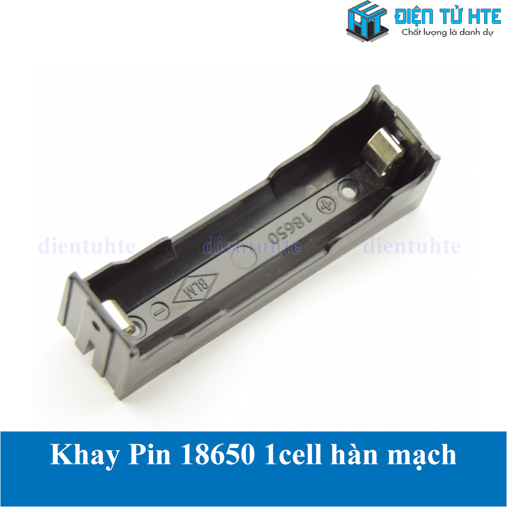 Hộp đế đựng Pin sạc 18650 1 cell hàn mạch