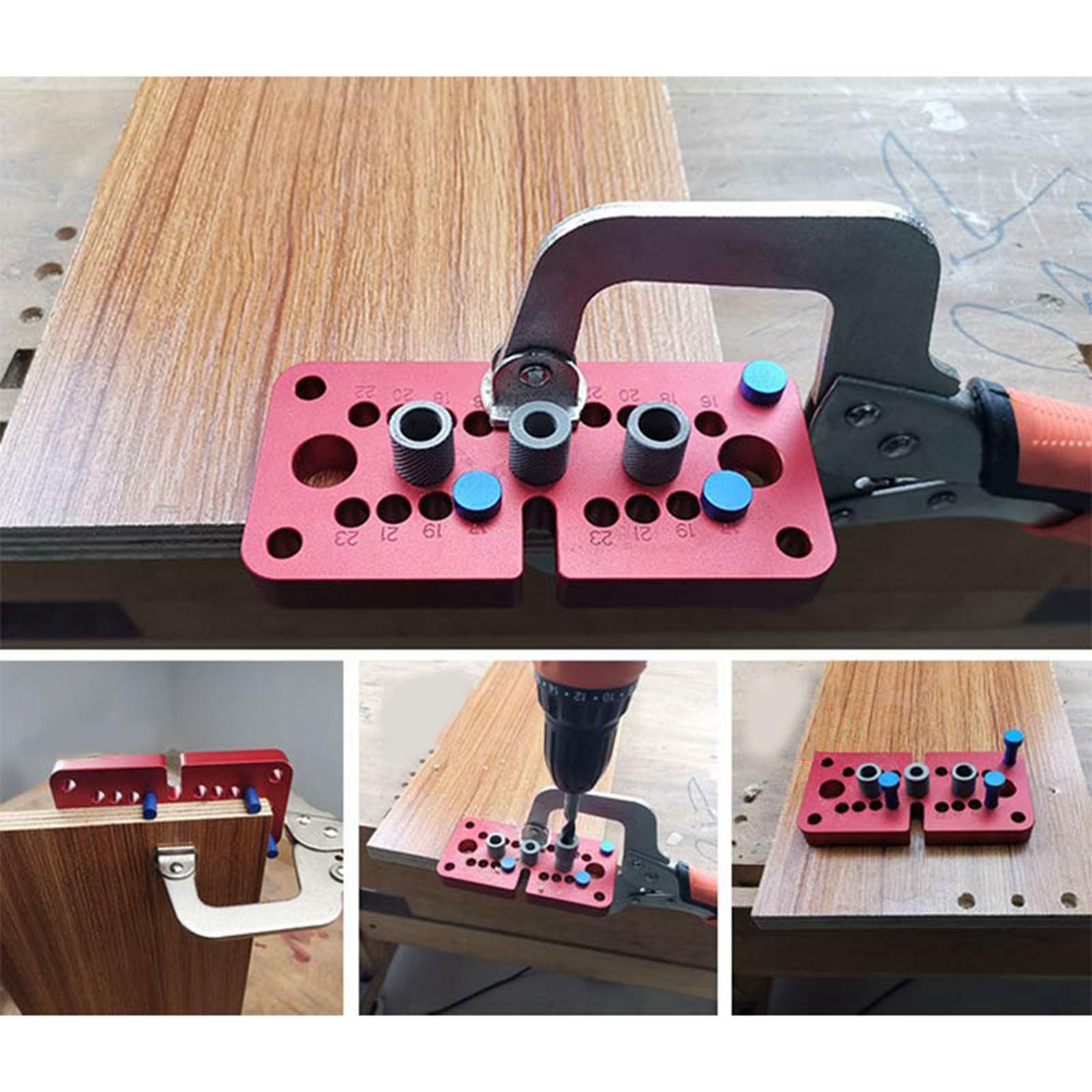 Dowel Jig Punch Hole Drilling Guide Positioner Positioning Puncher Locator