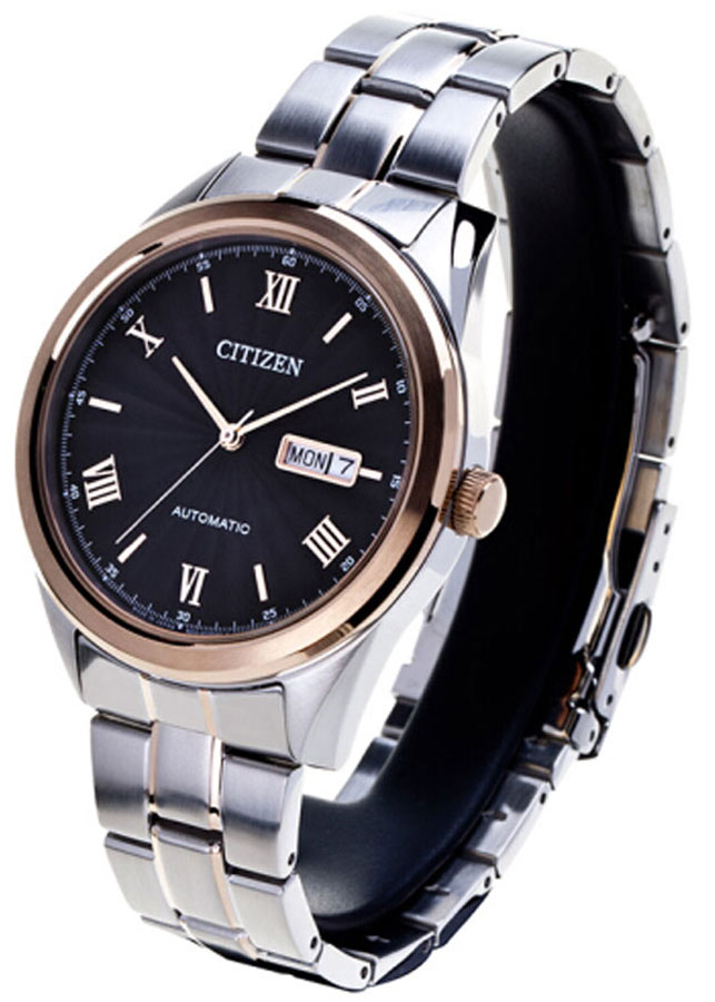 Đồng Hồ Nam Citizen Dây Thép Không Gỉ NH7514-59E - Mặt Đen
