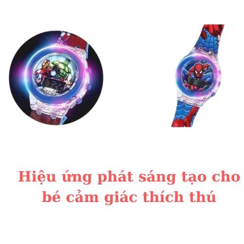 Đồ hồ trẻ em, đồng hồ bé trai người nhện, đội chó cứu hộ pawpatrol, mcqueen, micky cho bé trai từ 1 đến 10 tuổi