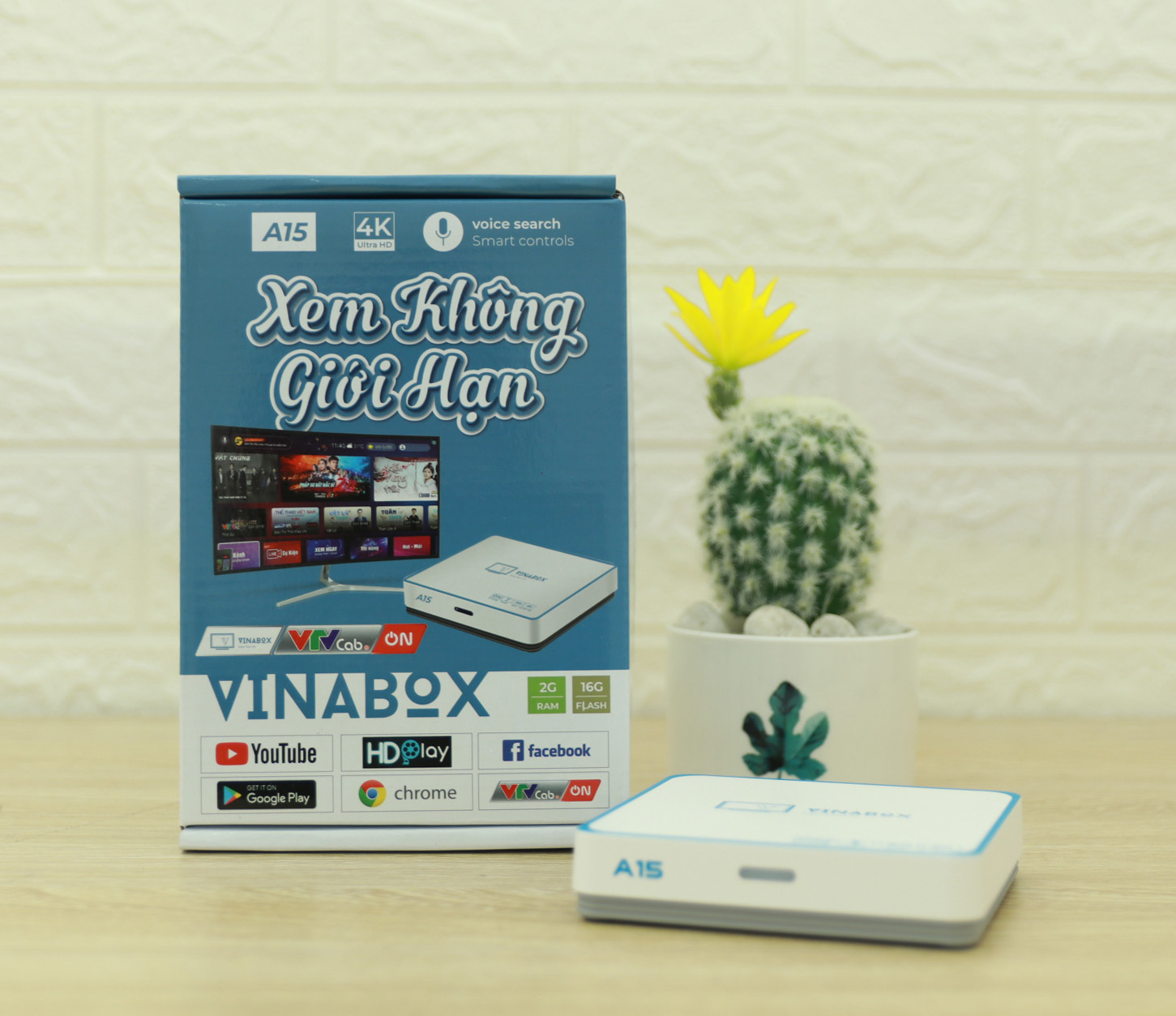 Android TiviBox Vinabox A15 Ram 2Gb Rom 16Gb - Hàng Chính Hãng