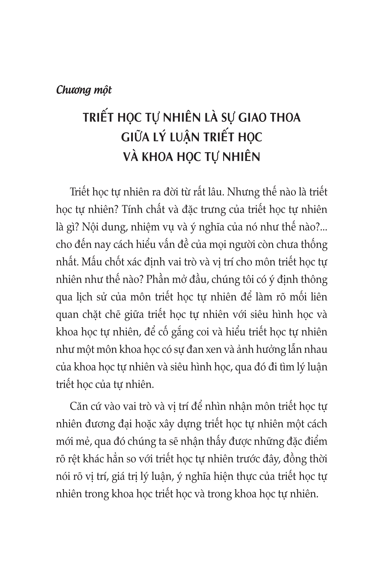 Triết Học Tự Nhiên