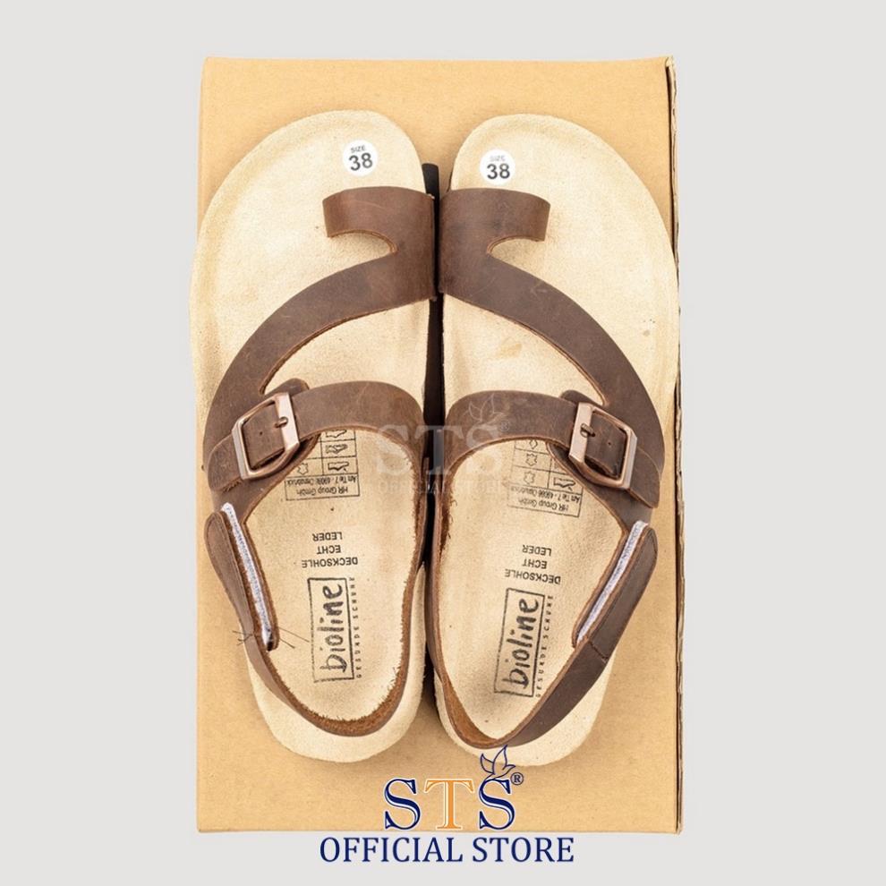 Dép sandal Birken quai chéo cao cấp Da PU cao cấp xuất khẩu siêu bền đi học đi biển sành điệu STPU20