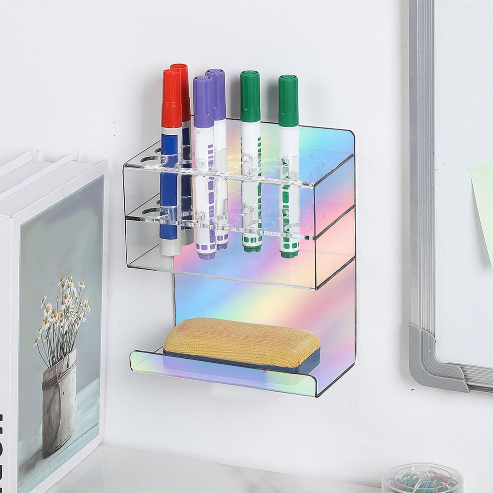 Wall Mounted Marker Holder 15 Slot Marker Organizer Stand for Organization