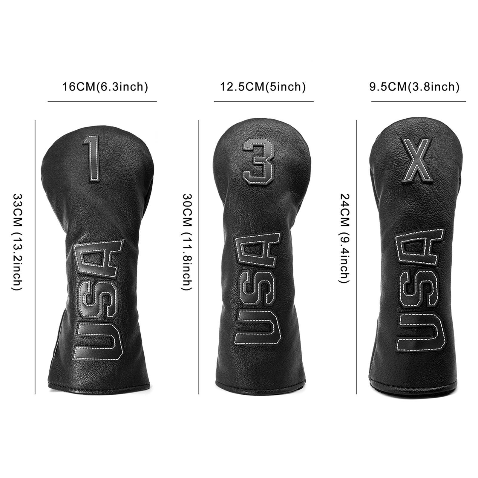 PU Golf Head Cover for Fairway Woods Protector Case Club Headcover