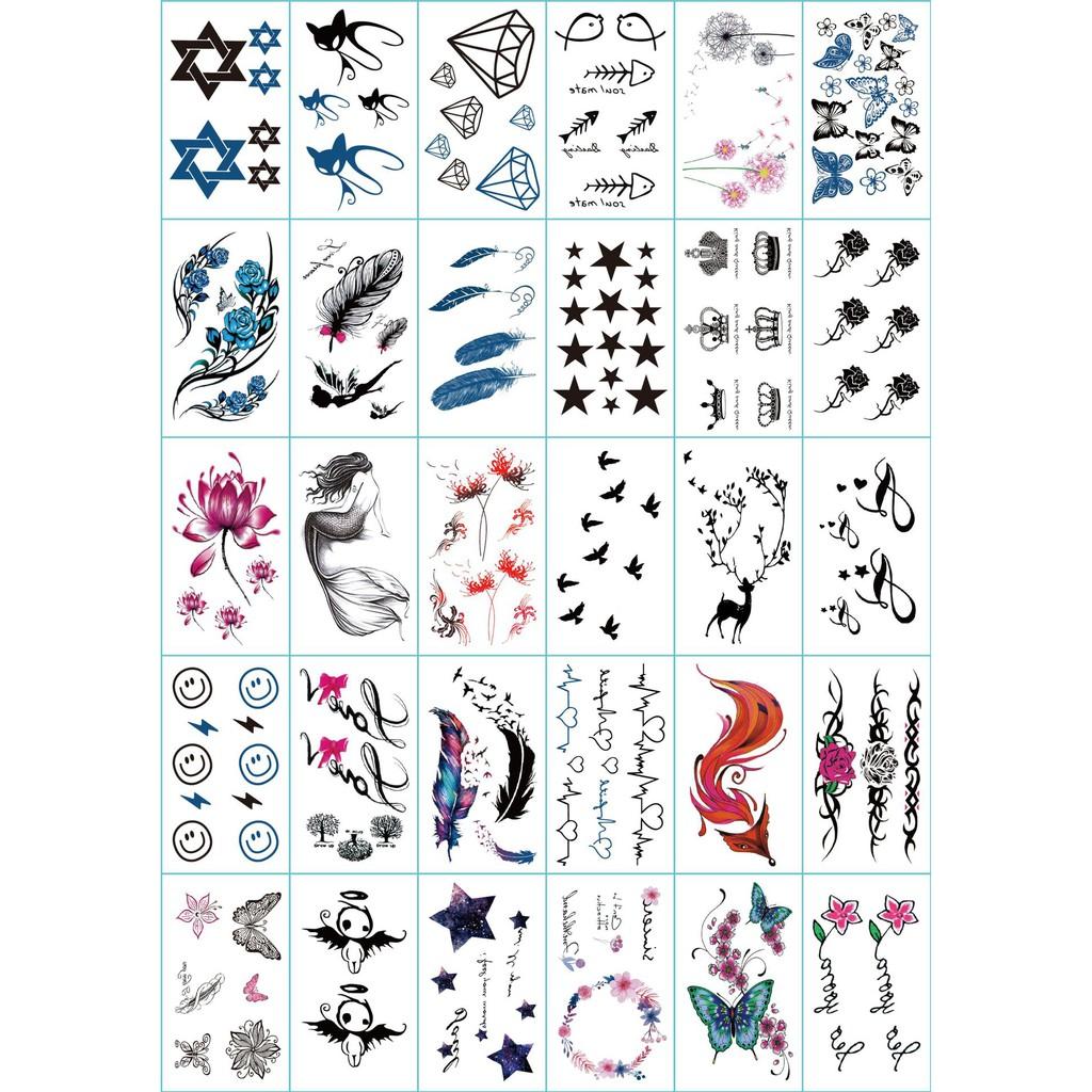 Miếng Dán Hình Xăm Nước Dán Tatoo Tạm Thời