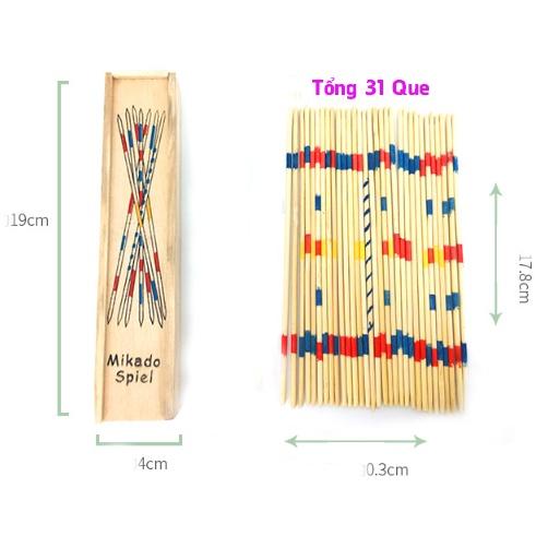 Que gỗ Mikado Splie Rút số, rút que cổ điển trò chơi gắp que đếm số màu