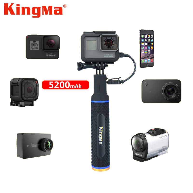 Gậy KINGMA kiêm sạc dự phòng cho máy quay hành động GoPro, Sjcam, Yi Action, Osmo Action