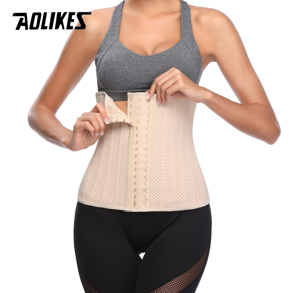 Đai nịt bụng Latex 25 khung thép định hình vòng eo AOLIKES A-5025
