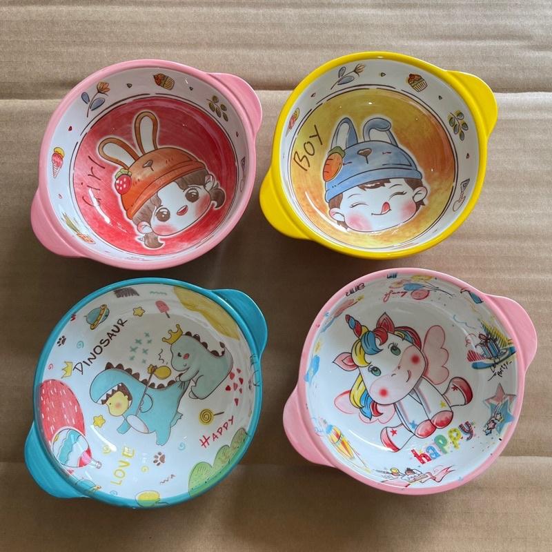 Bát Ăn Cơm Bát Sứ 2 Tai CuTe Đáng Yêu Cho Bé