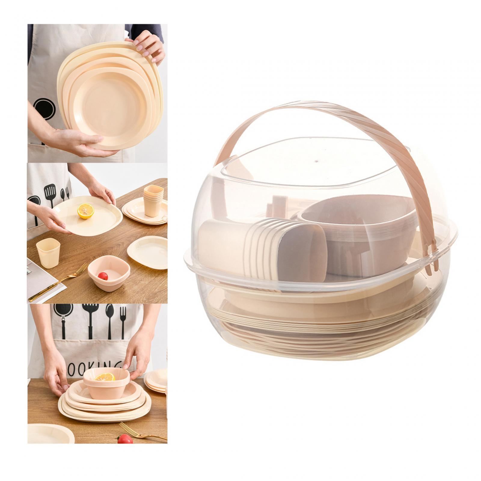 Camp Cookware Mess Practical Bowls Plates for Short Trips Barbecue Trips