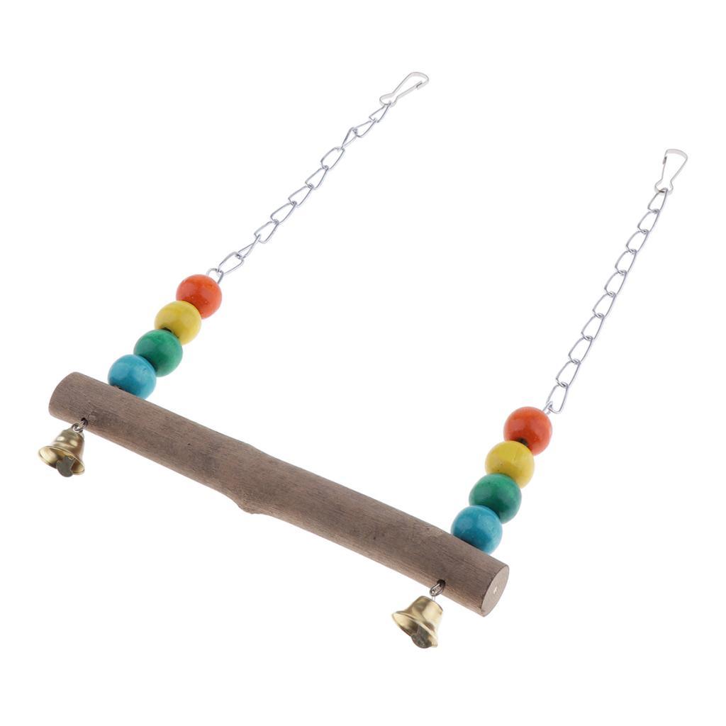 Pet Parrot Swing Parrot Hanging Swing Toys for Parakeet Cockatoo S