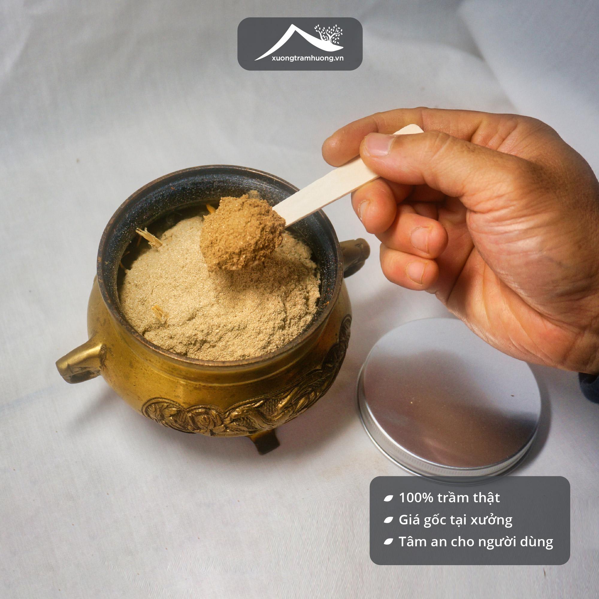 Bột Trầm Hương Nguyên Chất Xưởng Trầm Hương Cao Cấp Thượng Hạng Xông Nhà Khai Trương