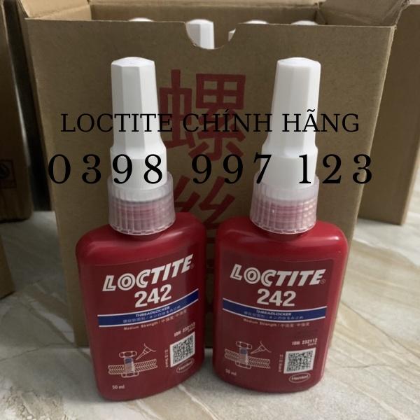 Keo khoá ren Loctite 242, khoá bulong, các loại ren kim loại, chai 50ml