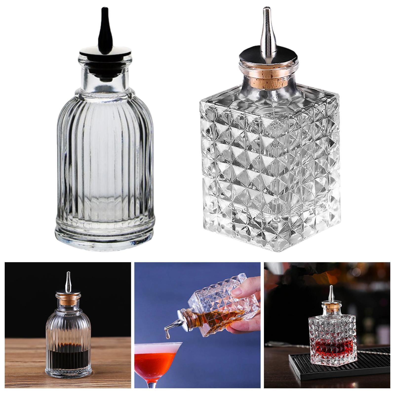 2pcs Bitter Bottle Display wine Bottle Decorative Bottles for Bar Desktop