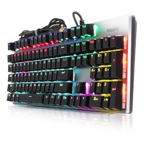 Bàn Phím Cơ Gaming Philips SPK8404/ G404 LED RGB - HÀNG CHÍNH HÃNG