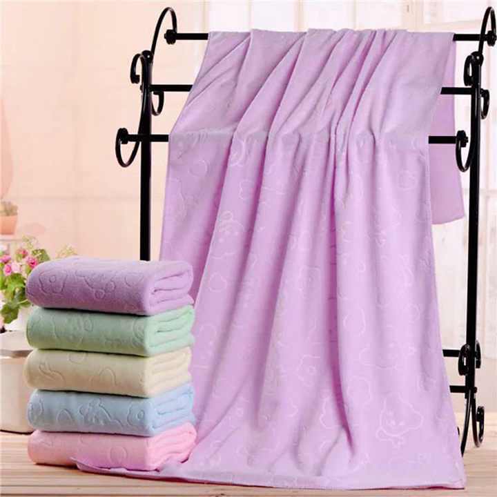 Combo 4 Khăn Tắm siêu mềm mịn, dành cho siêu mẫu, siêu vận động viên bơi lội (50 x 100 cm) - Màu Ngẫu Nhiên