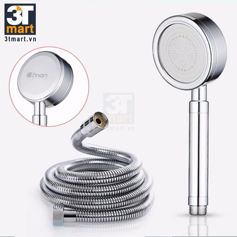 Bộ bát sen tăng áp lực nước và dây sen inox dai 1.5m