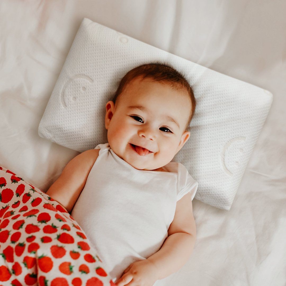 Babyworks Gối ngủ thoáng khí mềm mại, đàn hồi, nâng đỡ đầu và giúp bé ngủ ngon
