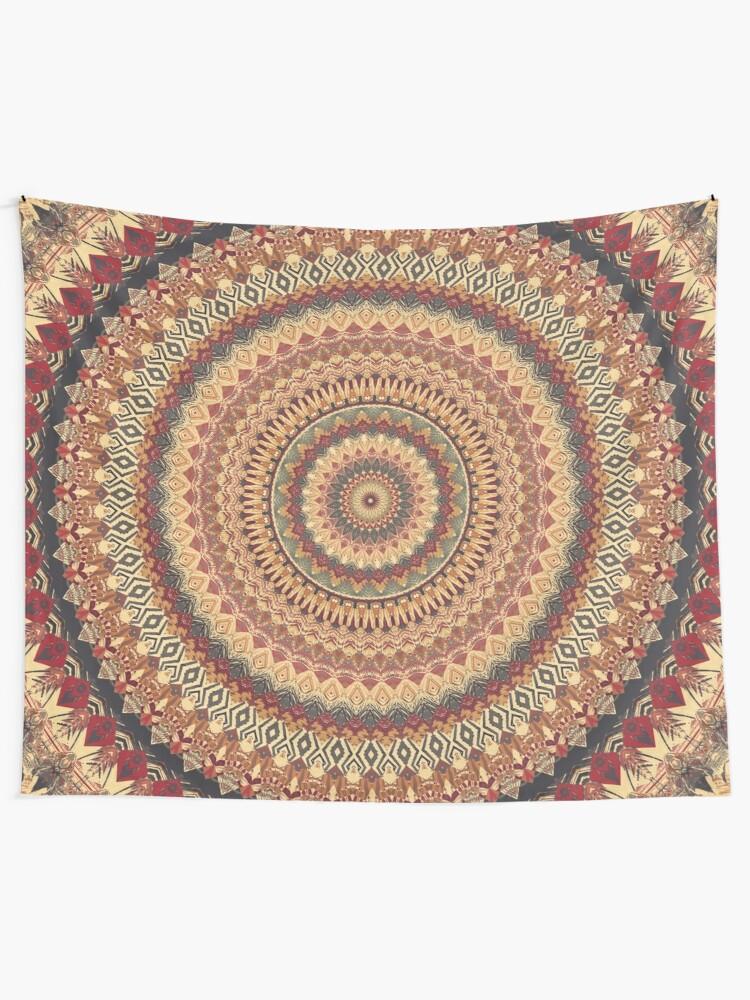 Trái Đất Mandala 3 Cấp Thời Trang Trang Trí Phòng Hoa Văn In Thảm Treo Tường Phòng Ngủ Thảm Trải Giường