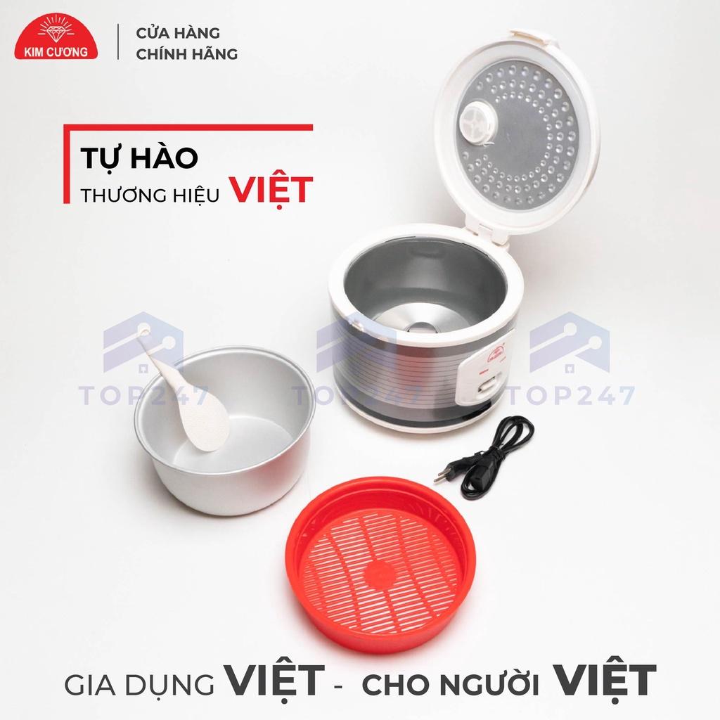 Nồi Cơm Điện Kim Cương 1.2 Lít Nắp Gài Không Chống Dính - Hàng Chính Hãng