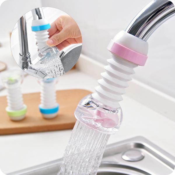 Vòi Rửa Chén Bát Hoa Sen Xoay 360 Độ Chống Văng Chống Bắn Đầu Vòi Nước Mở Rộng Tiết Kiệm Nước Tiện Ích Cho Mọi Gia Đình
