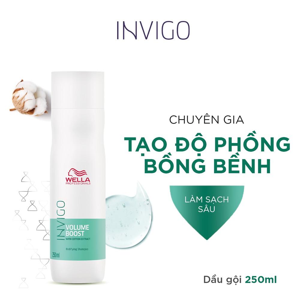 Dầu Gội Wella Invigo Làm Sạch Sâu, Tạo Độ Phồng Cho Mái Tóc Chắc Khoẻ Volume Boost Bodfying Shampoo