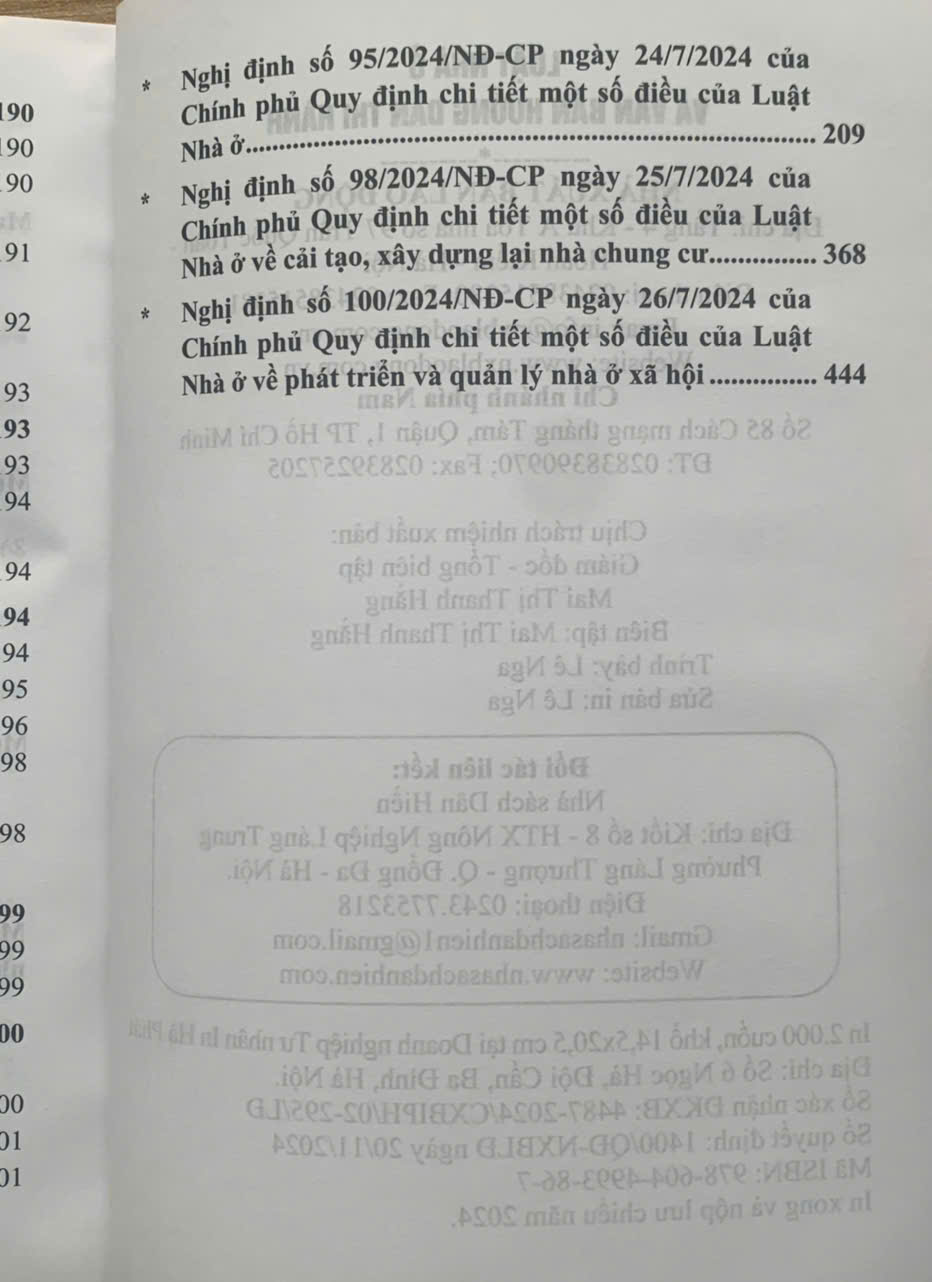 Luật Nhà ở và văn bản hướng dẫn thi hành