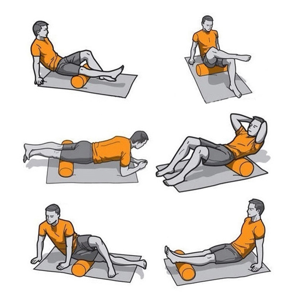 Con lăn EVA massage phục hồi cơ, giãn cơ trong luyện tập yoga, gym