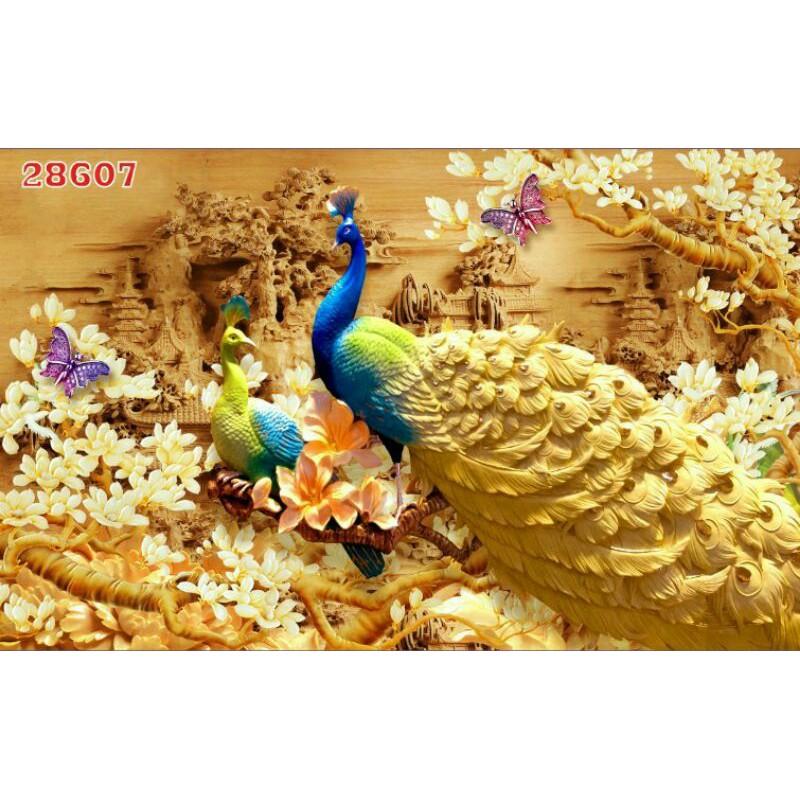 Tranh lụa Công Phượng in vải lụa KT ngang 1.25m*0.8m