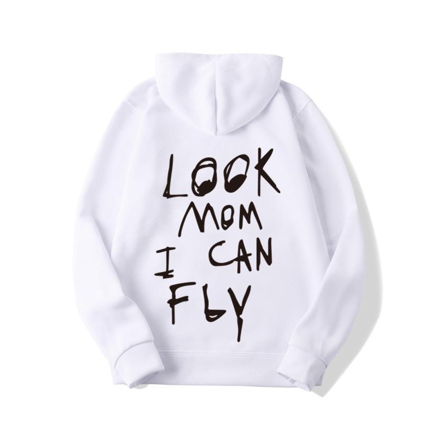 Áo Hoodie In Chữ Astroworld Look Mom I Can Fly 2020 Phong Cách Hip Hop Cá Tính Cho Nam 2020