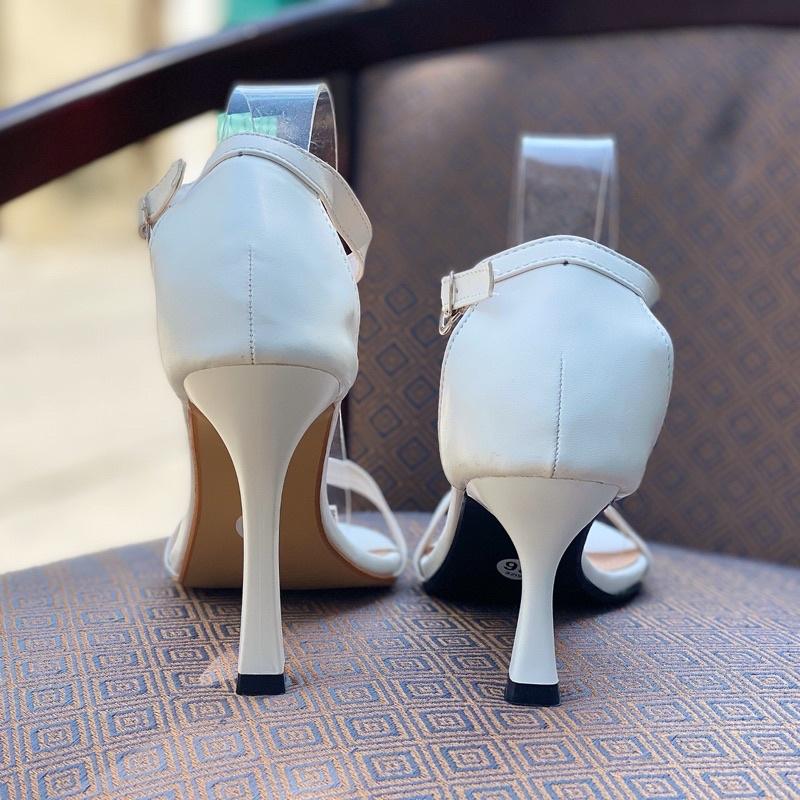Sandal nữ cao gót bít hậu, guốc nữ gót nhọn cao 7P và 11p