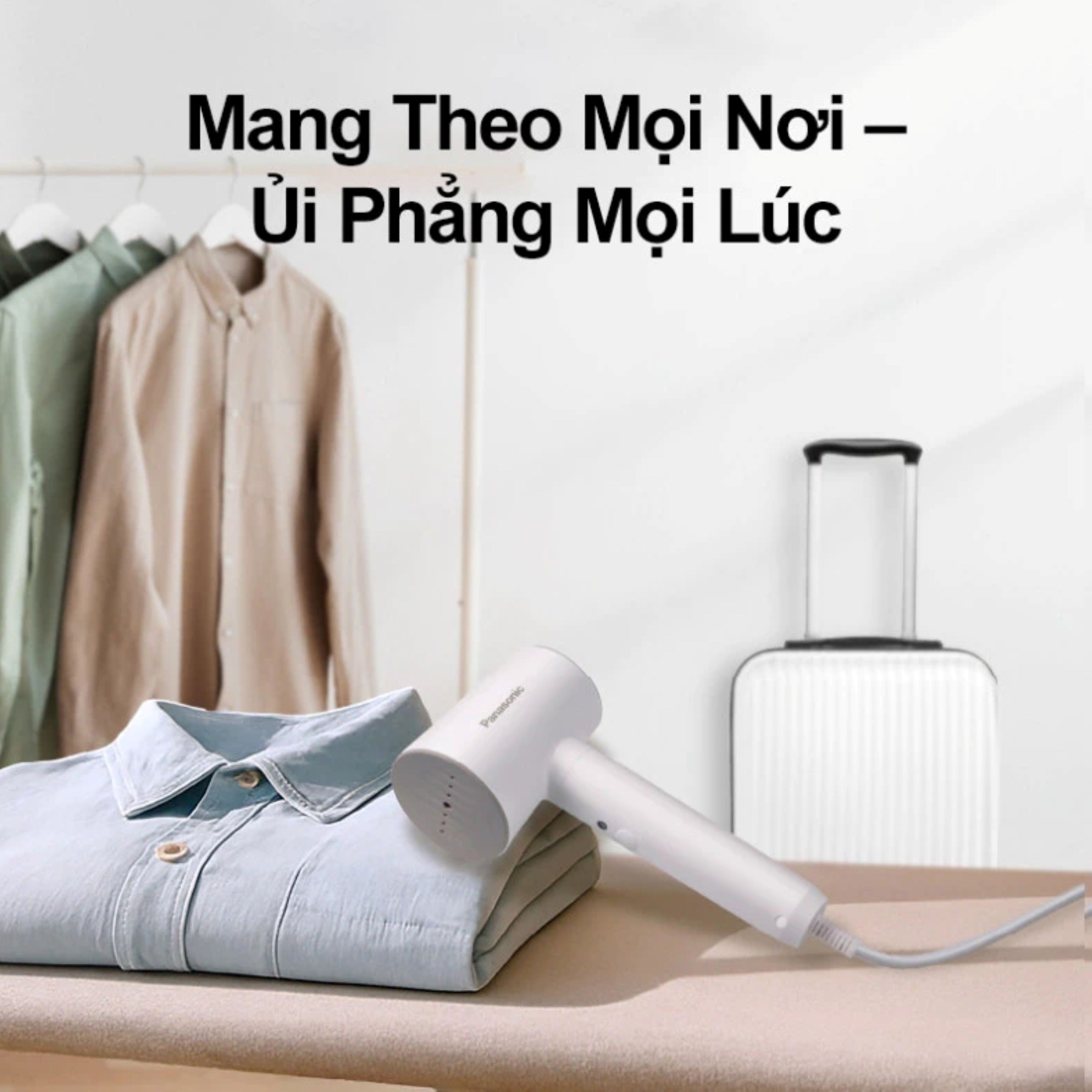 Bàn Ủi Hơi Nước PANASONIC NI-GHD021WRA 1300W – Cầm Tay Nhỏ Gọn – Hàng Chính Hãng