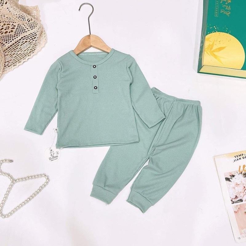 BỘ DÀI TAY LEN TĂM CỔ 3 PHÂN QUATE03 CHO BÉ TRAI/GÁI