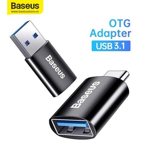 Đầu chuyển OTG Type C to USB 3.1 Baseus Ingenuity Series Mini OTG ( Hàng Chính Hãng)