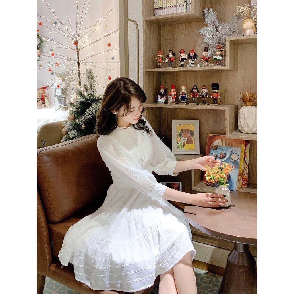 Đầm babydoll phối ren